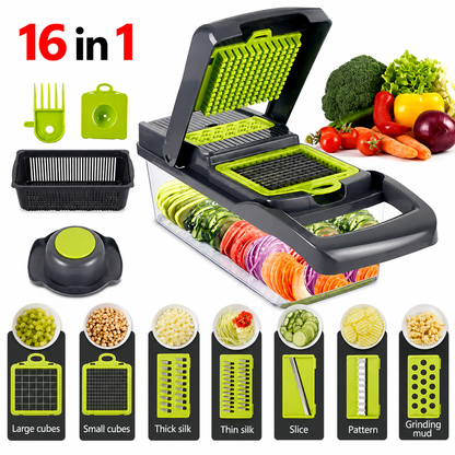 16 in 1 vegetable cutter and slicer